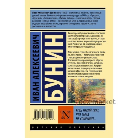 Есть некий свет. что тьма не сокрушит... Бунин И.А.