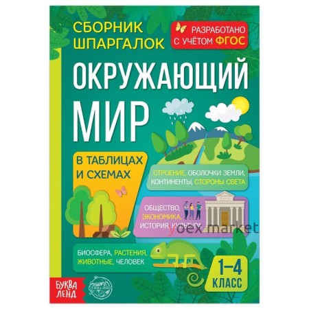 Сборник шпаргалок для 1—4 классов «Окружающий мир», 60 стр.