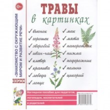 Травы в картинках. Наглядное пособие для педагогов, логопедов, воспитателей и родителей