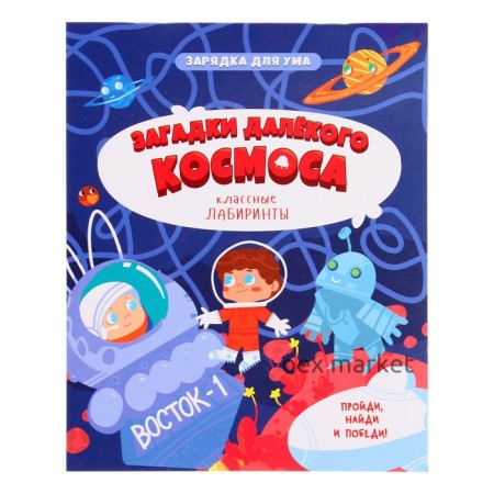 Книжка на скрепке «Загадки далекого космоса. Классные лабиринты»