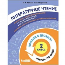 Тренажёр. ФГОС. Литературное чтение. Попади в десятку! Тетрадь-тренажер 2 класс. Волкова Е. В.