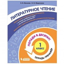 Тренажёр. ФГОС. Литературное чтение. Попади в десятку! Тетрадь-тренажер 1 класс. Волкова Е. В.