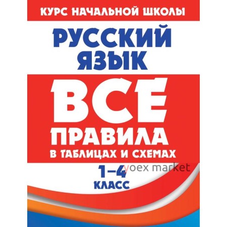 Русский язык. Все правила в таблицах и схемах. 1-4 классы. Жуковина Е. А.